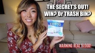 I TRIED THE TAMPAX CUP WARNING REAL BLOOD ITSJUSTKELLI [upl. by Bidget975]