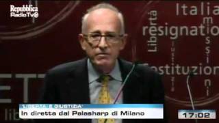 Libertà e GiustiziaBerlusconi dimettiti intervento di Pollini [upl. by Nilknarf]