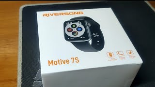 unboxing riversong motive 7s smart watch [upl. by Pulchi]