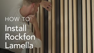 Achieve Stunning Acoustic Designs with Rockfon Lamella  StepbyStep Installation Guide [upl. by Hillell]