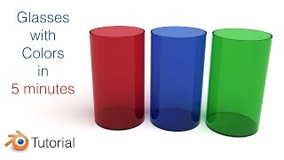 279 Colored Glasses Blender Beginner Tutorial Cycles [upl. by Lodhia996]