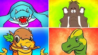 Best Dinosaur Songs and Cartoons of 2018  Collection of the Best Songs from Howdytoons [upl. by Kayley504]