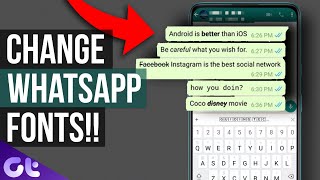 Top What­sApp Font Tricks That You Should Know  Guiding Tech [upl. by Stav]