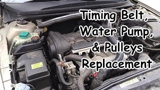 Volvo S80 Timing Belt Water Pump amp Pulleys Replacement [upl. by Launcelot]