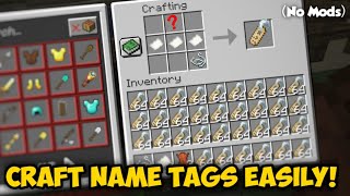 How to CraftMake a Name Tag in Minecraft  Ultimate Guide [upl. by Mitchel]