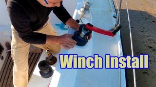 Installing new Self Tailing Winches on my Cruiser Lewmar 30s [upl. by Neema121]