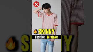 Skinny Boy Fashion Mistakes❌shortsviralmensfashion [upl. by Nnayrrehs]