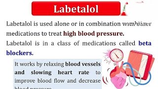 Labetalol by Amit Sharma DMLT DPharma [upl. by Ennahgem]