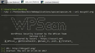 PentestBox WPScan Tutorial [upl. by Colp853]