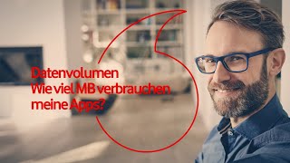 MeinVodafone Datenvolumen  Wie viel verbrauchen meine Apps [upl. by Elletsyrk599]