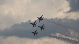 US Air Force Thunderbirds with Cockpit Communications  2019 Thunder over Georgia Air Show [upl. by Itnuahsa726]