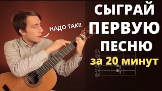 Уроки игры на гитаре с нуля для начинающих [upl. by Ybur]