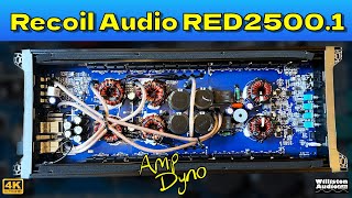 Recoil Audio RED25001 2500W Subwoofer Amp Dyno Test [upl. by Aridan]