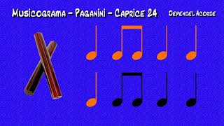 MUSICOGRAMA  PAGANINI  CAPRICE 24 [upl. by Emeric]