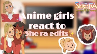 Magical girls react to she ra 15 [upl. by Eimilb]