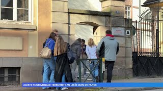 Alerte pour menace terroriste au lycée Jean de Pange [upl. by Shurlocke]