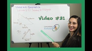 31 Matemáticas GED en Espanol🤓🤔✍Teorema de Pitágoras [upl. by Nitsrek]