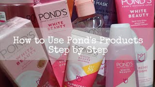 9 Steps Ponds Skin Care Routine  Day Time Skin Care Routine [upl. by Grimonia]