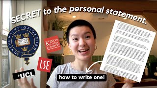 the personal statement that GOT ME INTO OXFORD [upl. by Janiuszck]