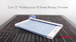 Carl 18quot Professional 10 Sheet Rotary Trimmer  RT 218 [upl. by Ynamad901]