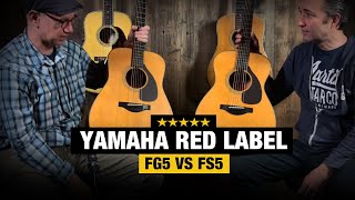 Yamaha Red Label Guitars  FG5 vs FS5 Comparison [upl. by Colvert]