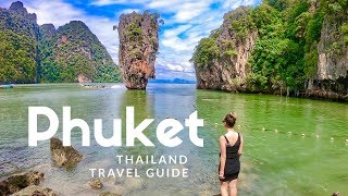 HIGHLIGHTS of Phuket Thailand Island hopping boat tour  TRAVEL GUIDE [upl. by Glialentn]