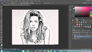 Transforma Imagem Em Desenho  PhotoShop CS5 CS6 CC [upl. by Ciapas706]