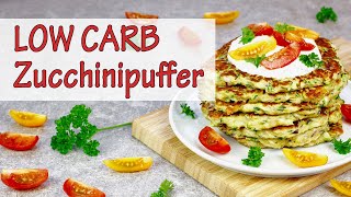 LOW CARB  KETO Zucchinipuffer  gesund amp glutenfrei amp soooo lecker [upl. by Fanchet]