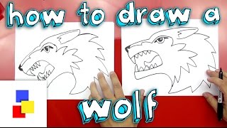 How To Draw A Wolf [upl. by Nauh687]