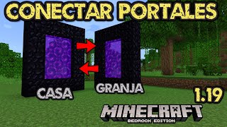 Minecraft bedrock 119 ¿COMO CONECTAR PORTALES FACIL amp RAPIDO XBOXPS5WindowsPESwitch [upl. by Kitti]