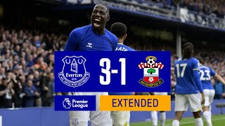 EXTENDED HIGHLIGHTS EVERTON 31 SOUTHAMPTON [upl. by Lletniuq332]