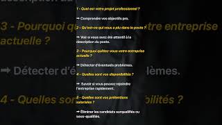 5 questions fréquentes en entretien RH [upl. by Eibor]