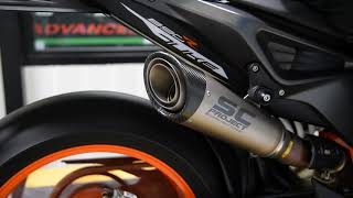 SCProject S1 muffler KTM 890 Duke R [upl. by Groveman]