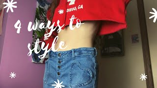 how to style a cropped hoodie [upl. by Ardyth]