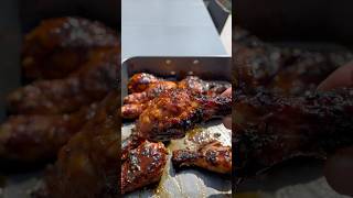 PILON DE POULET LAQUÉ AU BBQ 🍗 recette cuisine poulet chef food [upl. by Nahallac]