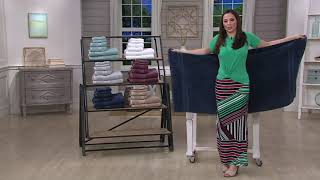 Wamsutta 6 Piece 100 PimaCott Towel Set on QVC [upl. by Eillek760]