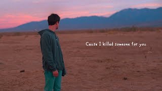 Alec Benjamin  If I Killed Someone For You Official Lyric Video [upl. by Nwahsauq]