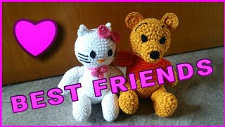 Amigurumi  Hello Kitty und Winnie Pooh  Best Friends  Julebuergerfee [upl. by Ettennyl]