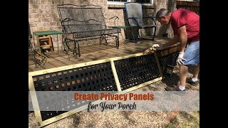 Make Privacy Panels for Your Porch [upl. by Chipman328]