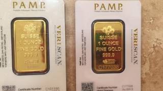 BEWARE OF FAKE PAMP 1oz GOLD BARS on eBay [upl. by Lemkul]