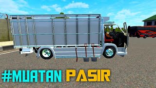 MOD TRUCK UMPLUNG MUATAN PASIR TERBARU  MOD TRUCK BUSSID TERBARU [upl. by Woodford956]