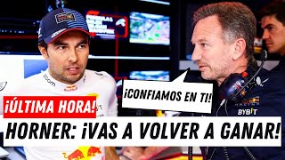 CONFIRMADO ¡NUEVA ESPERANZA PARA CHECO PÉREZ EN RED BULL [upl. by Ived]