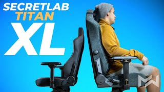 The KINGSIZE Throne for GIANTS Secretlab Titan XL 2020 vs Standard Size [upl. by Ahsiekit]