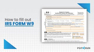 How to Fill Out Form W9 Online or Request for Taxpayer ID Number amp Certification Document  PDRFun [upl. by Dnalyr]