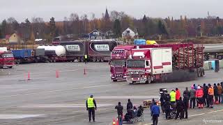 Scania R560 vs Volvo F16 60Tn yli 135 Litraa [upl. by Eenahs]