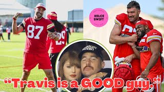 HEARTFELT Travis Kelce’s bro Clyde Edwards Helaire SHARES how GOOD Trav is  “He’s the BEST” [upl. by Hnid]