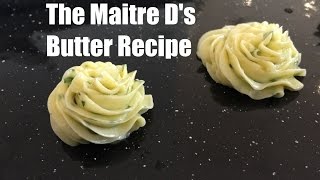 Maitre ds butter recipe  beurre maitre dhotel  French Herb butter [upl. by Llener857]