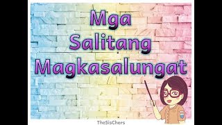 Mga Salitang Magkasalungat Larawan at Salita  TheSisChers Antonyms Magkasalungat [upl. by Aila]