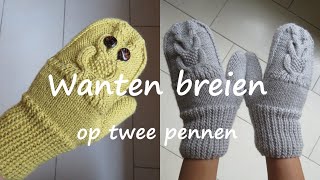 Wanten breien op twee pennen [upl. by Chui524]