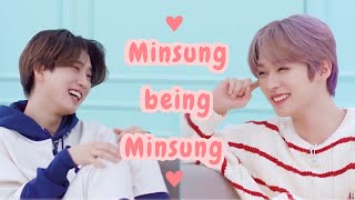 Stray Kids Minho and Jisung being Minsung pt 12 [upl. by Socem]